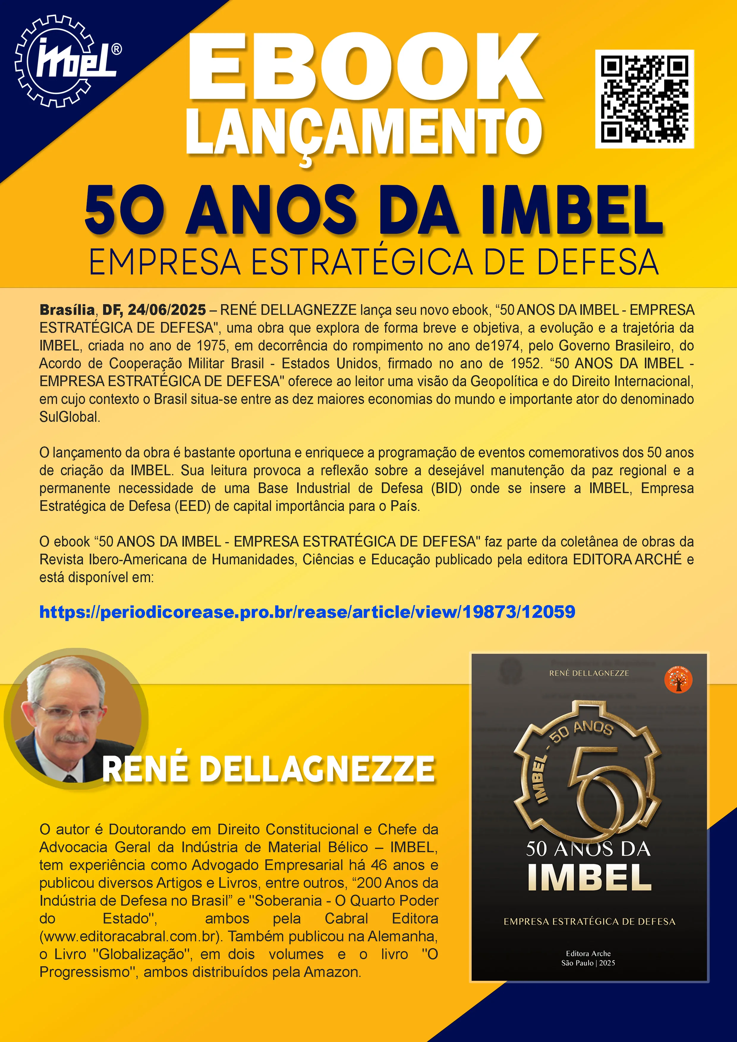Lançamento do EBOOK 50 Anos da IMBEL - Empresa Estratégica de Defesa
