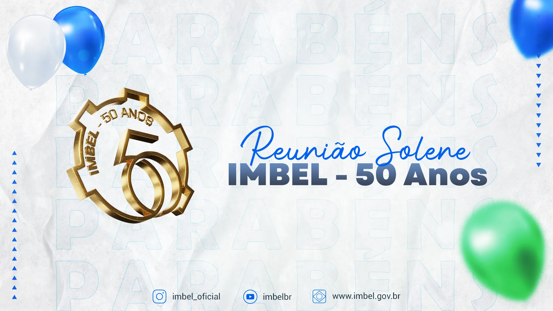 Transmissão ao vivo da Cerimônia Comemorativa - IMBEL 50 Anos